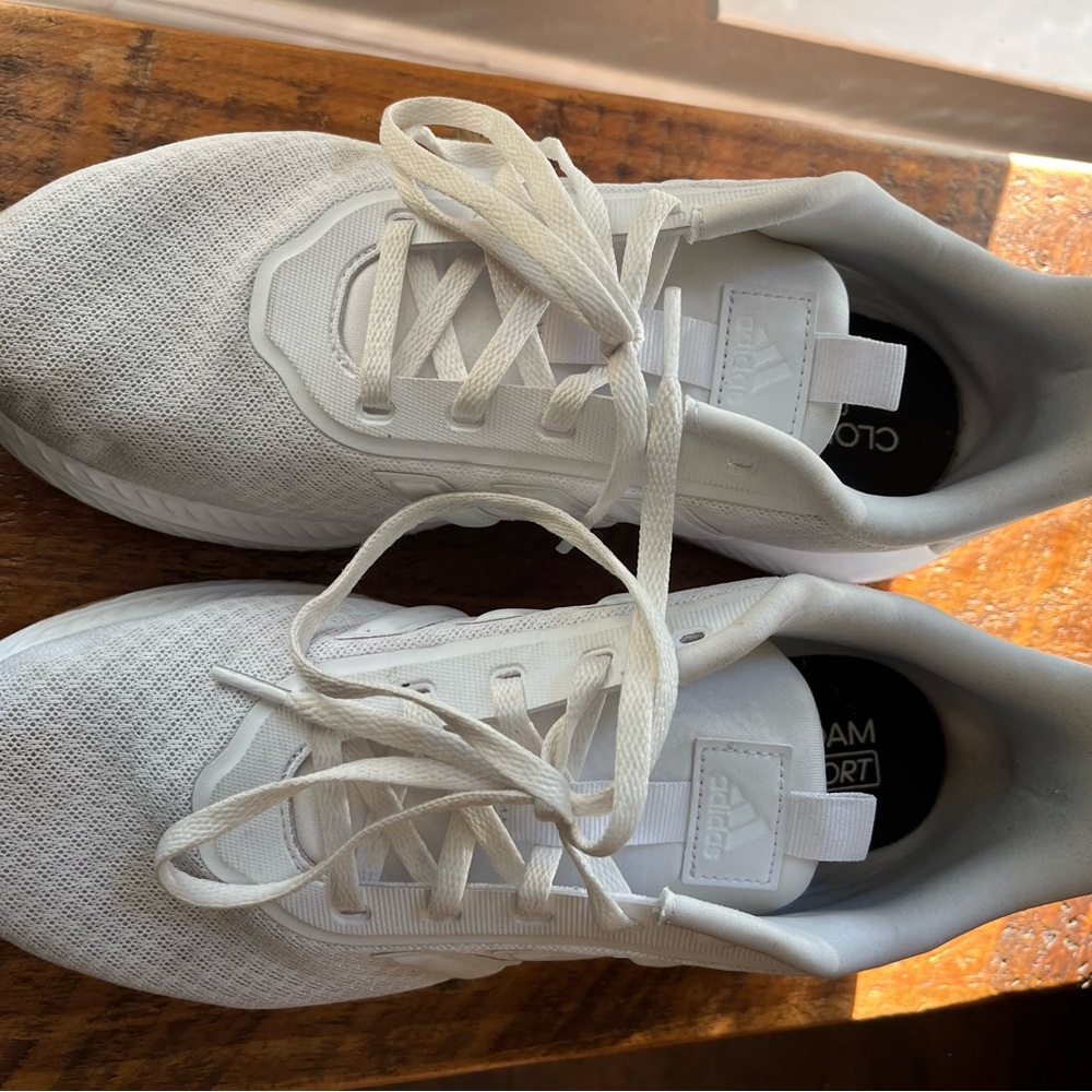 Adidas white shoes